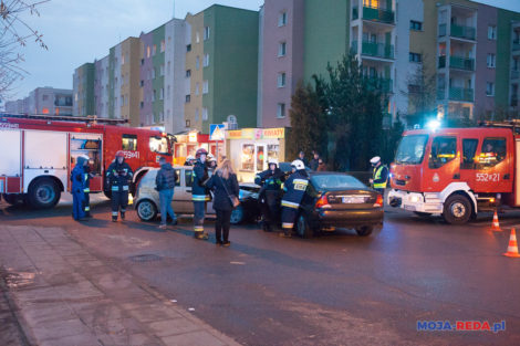 Wypadek na skrzyżowaniu ul. Fenikowskiego z Brzechwy 6
