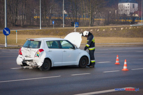 Wypadek na skrzyżowaniu ul. Gdańskiej z ul. Obwodową 6