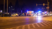 Trzy auta zniszczone po kolizji na ul. Gdańskiej przed zjazdem na ul. Pucką