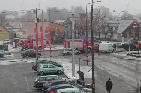 Wypadek na skrzyżowaniu ul. Gdańskiej z ul. Łąkową 5
