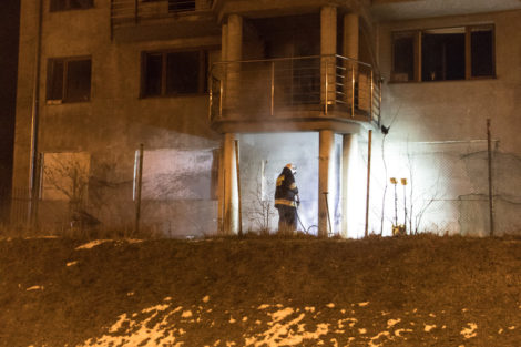 Pożar budynku przy ul. Gniewowskiej. Podpalenie?