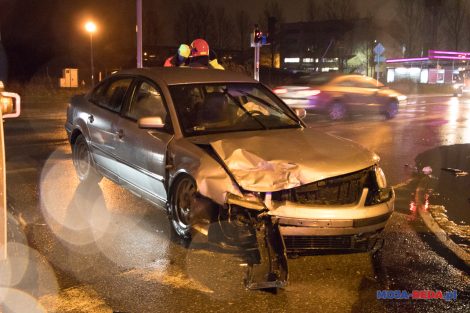 Wypadek na skrzyżowaniu Obwodowej i Łąkowej 2