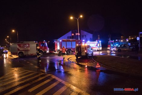 Wypadek na skrzyżowaniu Obwodowej i Łąkowej 3